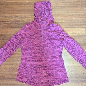 ZELLA LADIES 1/4 ZIP PULLOVER-HEATHERED PINKS-SIZE M-EXCELLENT CONDITION